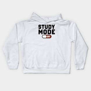 Study mode OFF Kids Hoodie